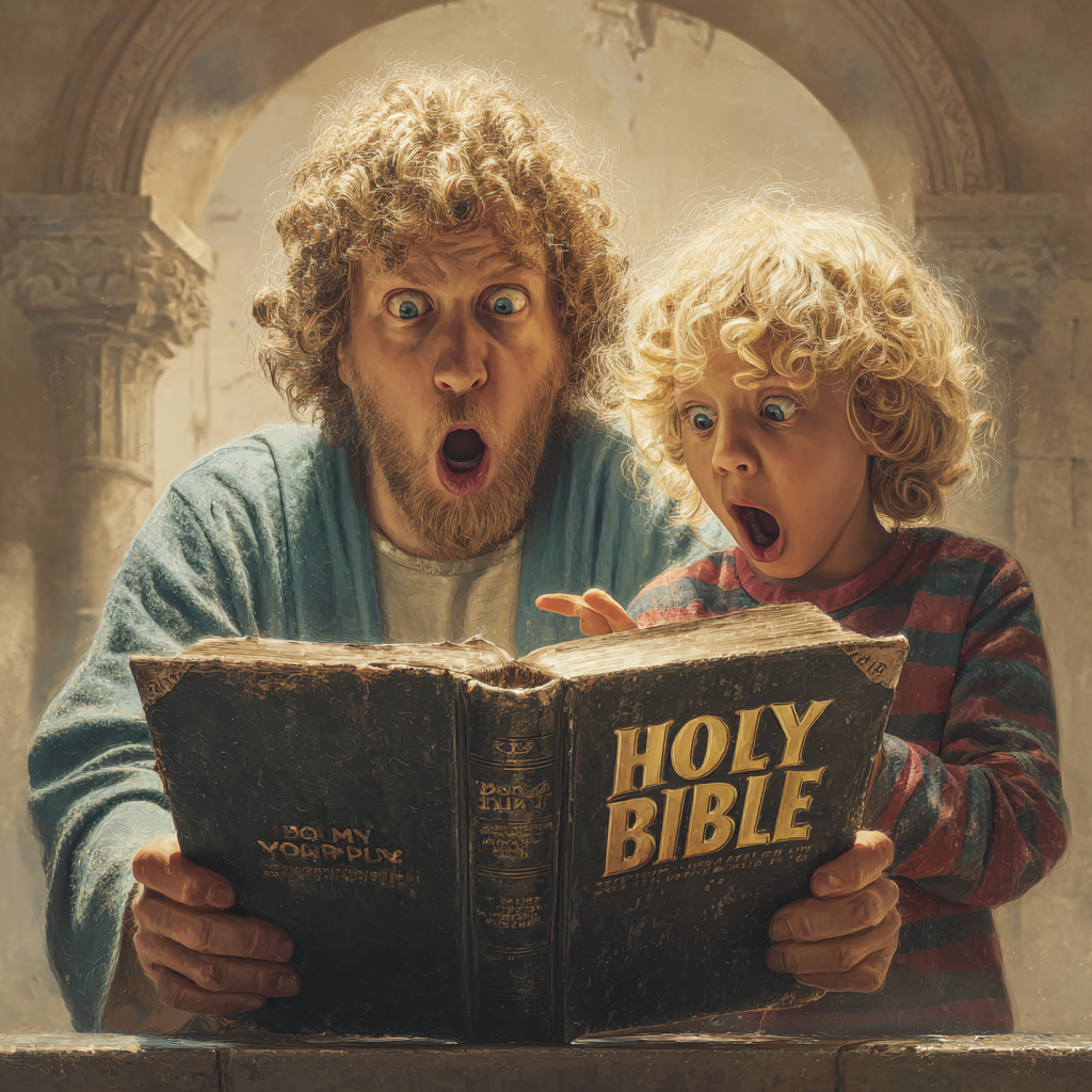 Jesus and Timmy discover they are not even reading the real Bible