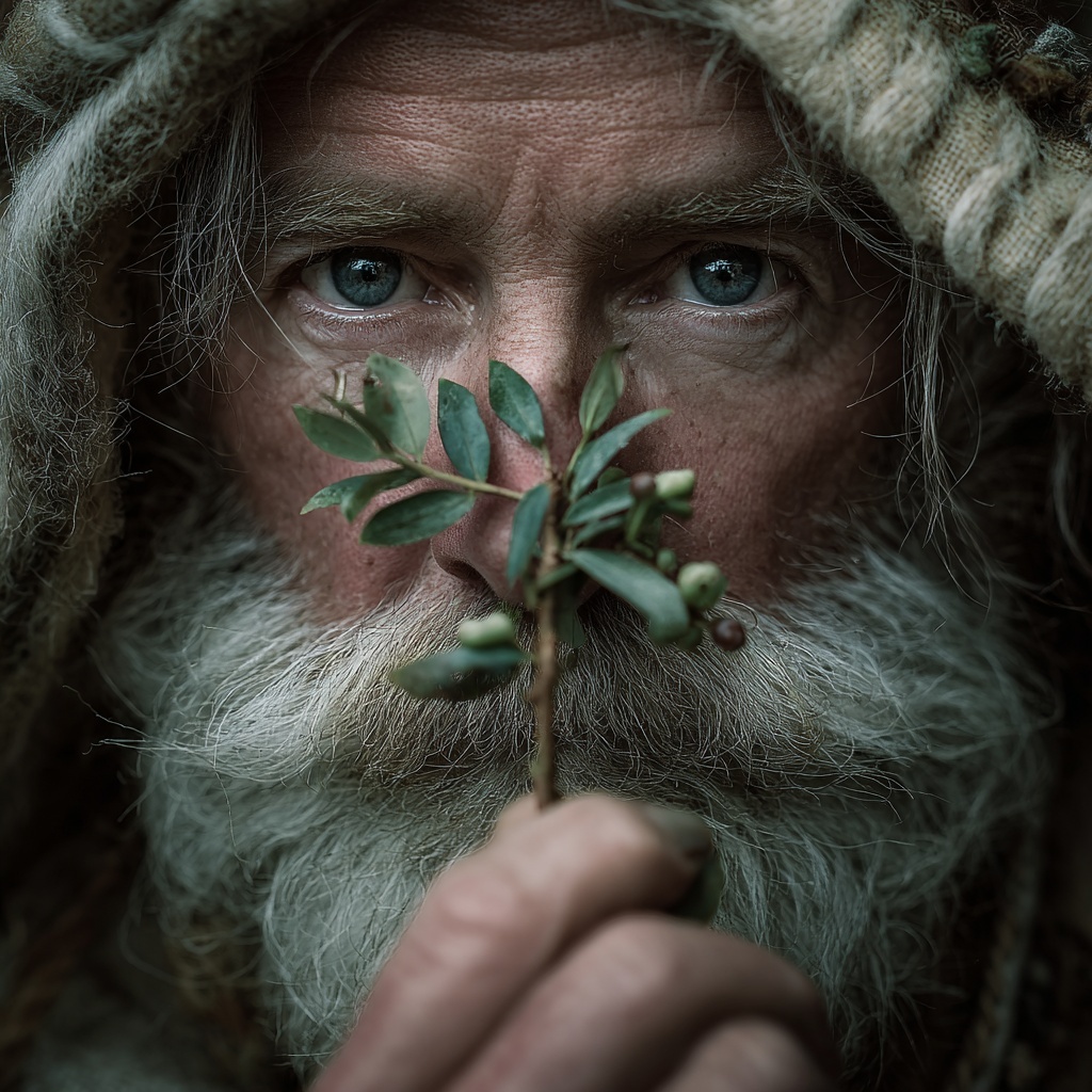 a druid smells his mistletoe