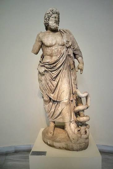 asclepius with caduceus asclepius with caduceus