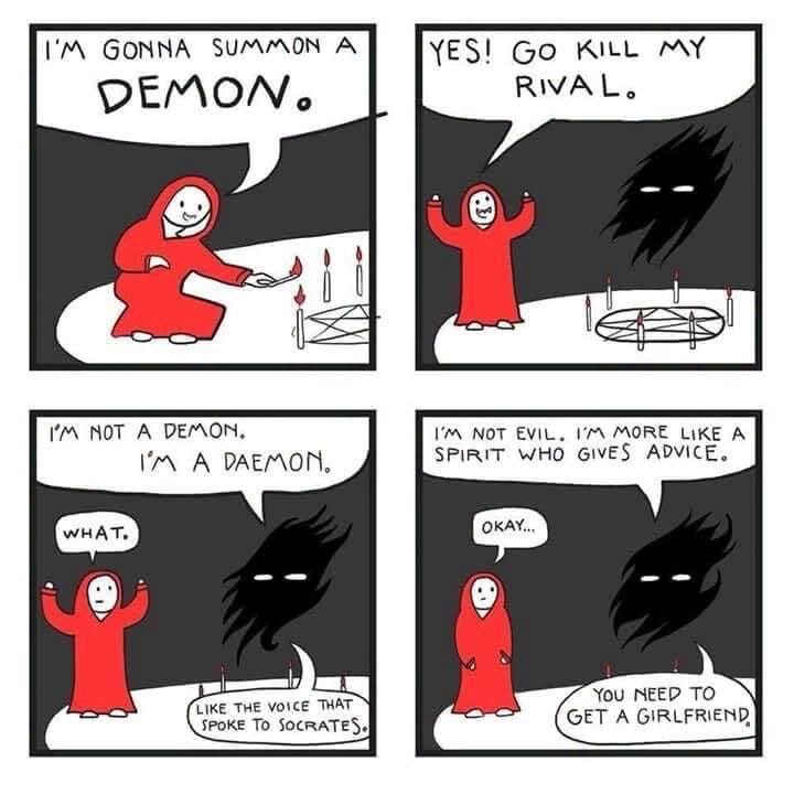 cartoon about daimones vs demons